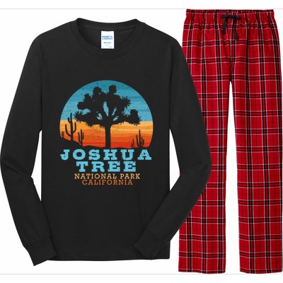 Joshua Tree Funny Gift Desert Palm Outdoor Camping Cactus Springs Cool Gift Long Sleeve Pajama Set