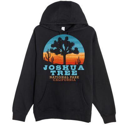 Joshua Tree Funny Gift Desert Palm Outdoor Camping Cactus Springs Cool Gift Premium Pullover Hoodie