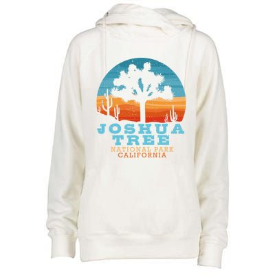 Joshua Tree Funny Gift Desert Palm Outdoor Camping Cactus Springs Cool Gift Womens Funnel Neck Pullover Hood