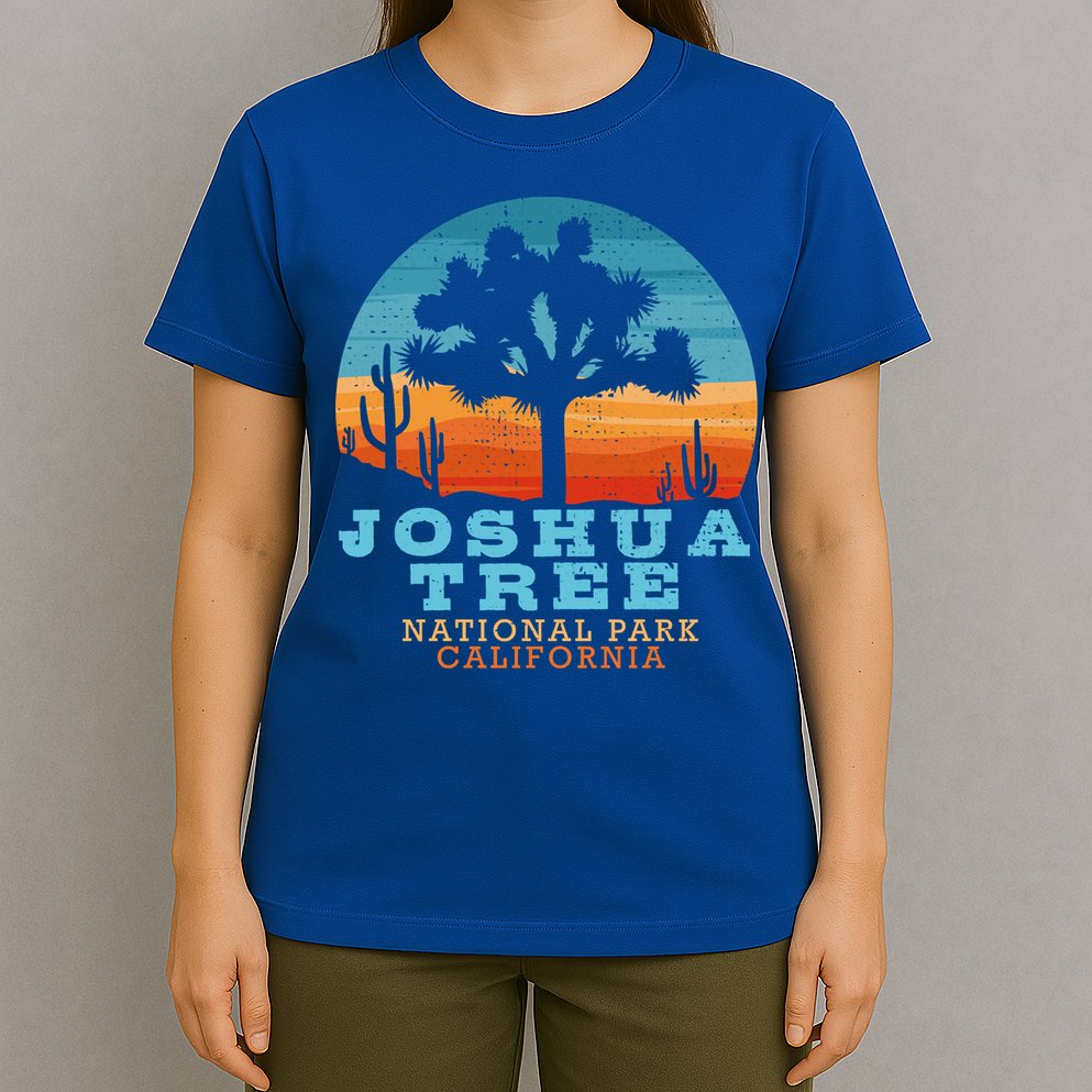 Joshua Tree Funny Gift Desert Palm Outdoor Camping Cactus Springs Cool Gift T-Shirt
