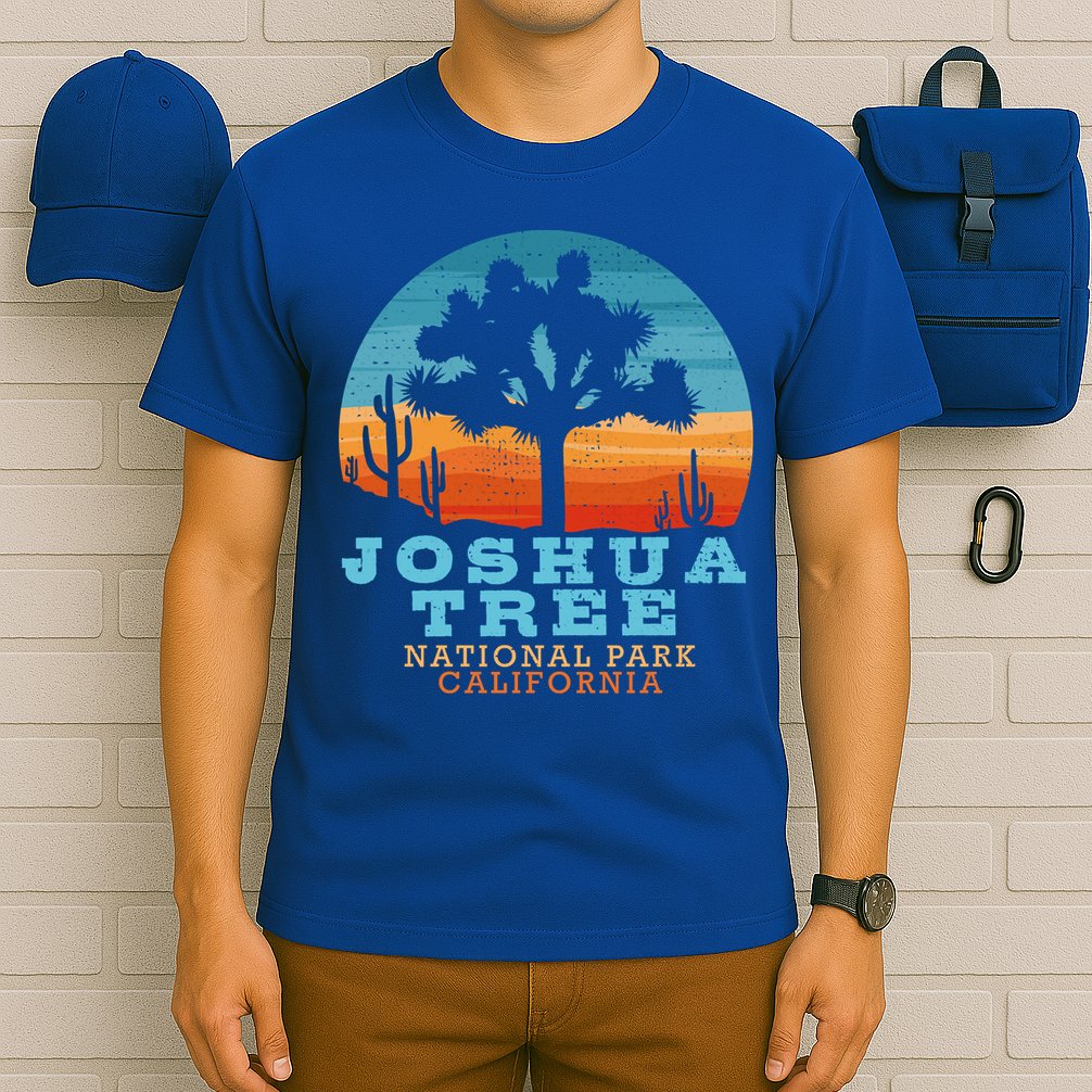 Joshua Tree Funny Gift Desert Palm Outdoor Camping Cactus Springs Cool Gift T-Shirt