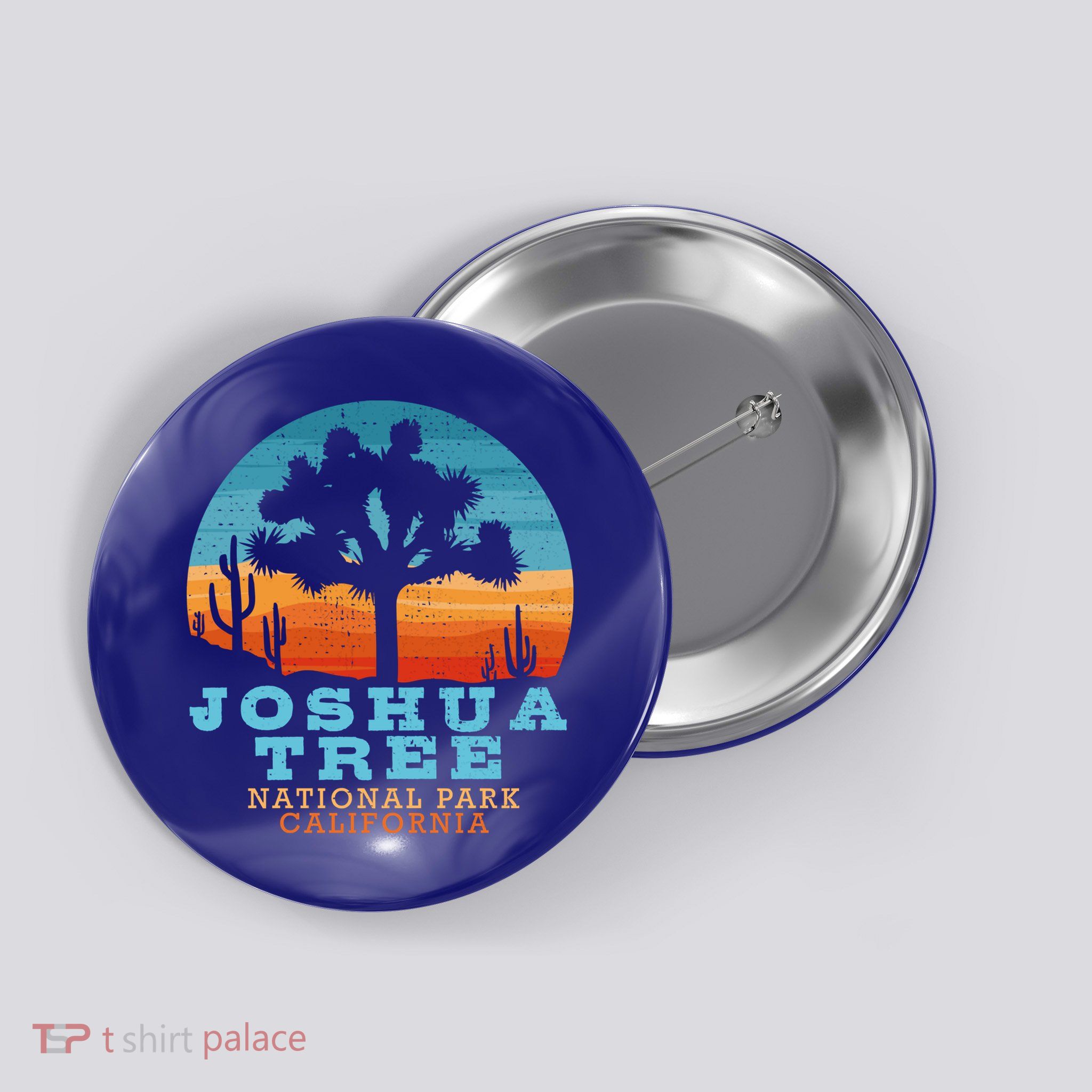 Joshua Tree Funny Gift Desert Palm Outdoor Camping Cactus Springs Cool Gift Button