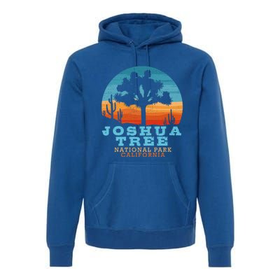 Joshua Tree Funny Gift Desert Palm Outdoor Camping Cactus Springs Cool Gift Premium Hoodie