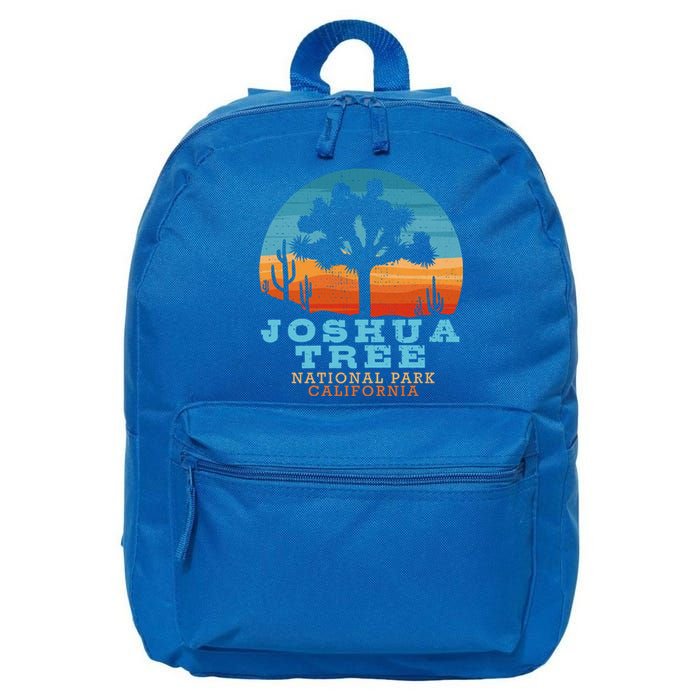 Joshua Tree Funny Gift Desert Palm Outdoor Camping Cactus Springs Cool Gift 16 in Basic Backpack