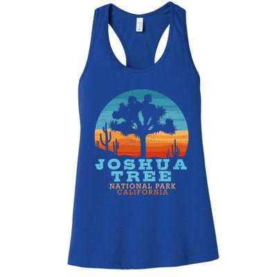 Joshua Tree Funny Gift Desert Palm Outdoor Camping Cactus Springs Cool Gift Women's Racerback Tank