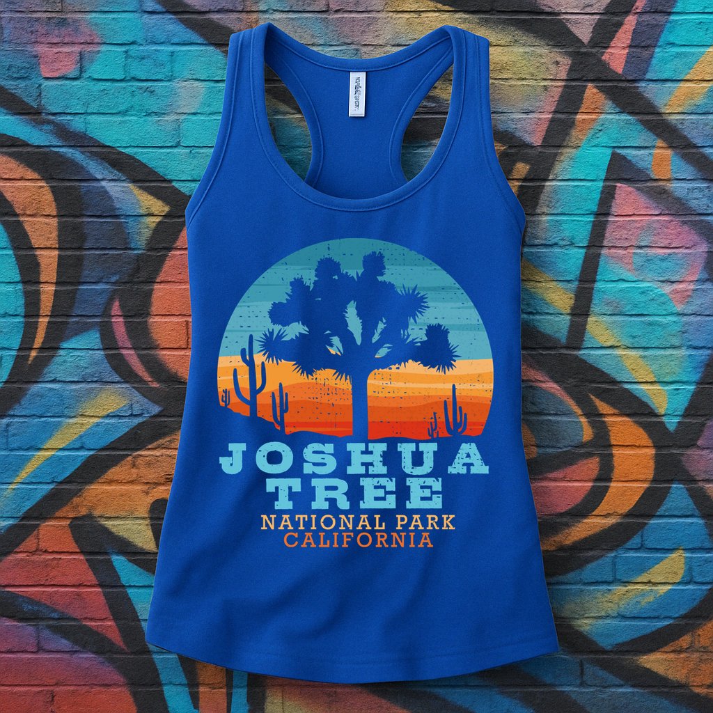 Joshua Tree Funny Gift Desert Palm Outdoor Camping Cactus Springs Cool Gift Womens Tank Top