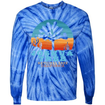 Joshua Tree Funny Gift Desert Palm Outdoor Camping Cactus Springs Cool Gift Tie-Dye Long Sleeve Shirt