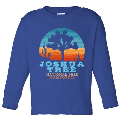 Joshua Tree Funny Gift Desert Palm Outdoor Camping Cactus Springs Cool Gift Toddler Long Sleeve Shirt