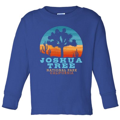 Joshua Tree Funny Gift Desert Palm Outdoor Camping Cactus Springs Cool Gift Toddler Long Sleeve Shirt