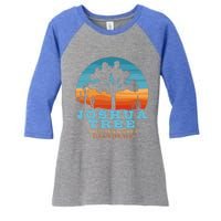 Joshua Tree Funny Gift Desert Palm Outdoor Camping Cactus Springs Cool Gift Women's Tri-Blend 3/4-Sleeve Raglan Shirt