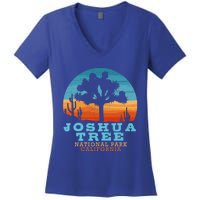 Joshua Tree Funny Gift Desert Palm Outdoor Camping Cactus Springs Cool Gift Women's V-Neck T-Shirt