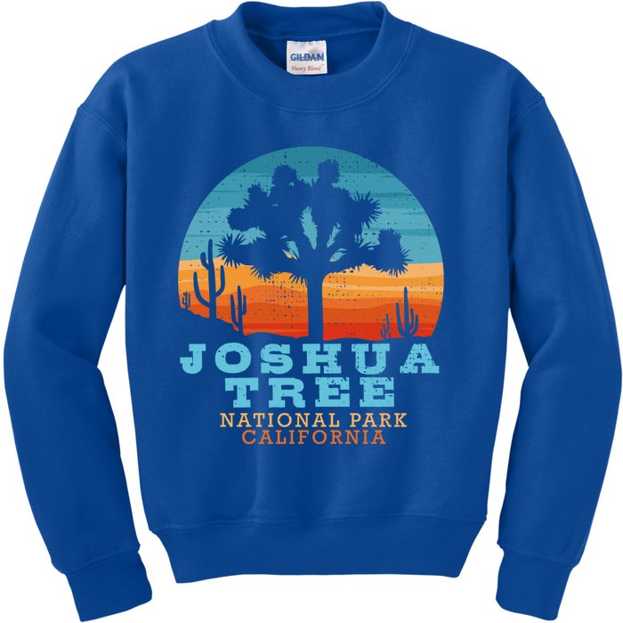 Joshua Tree Funny Gift Desert Palm Outdoor Camping Cactus Springs Cool Gift Kids Sweatshirt