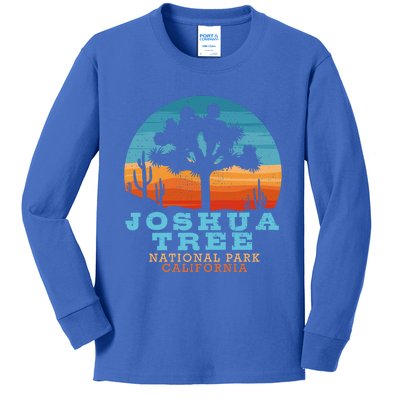 Joshua Tree Funny Gift Desert Palm Outdoor Camping Cactus Springs Cool Gift Kids Long Sleeve Shirt