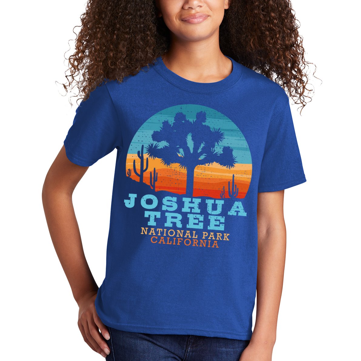 Joshua Tree Funny Gift Desert Palm Outdoor Camping Cactus Springs Cool Gift Kids T-Shirt