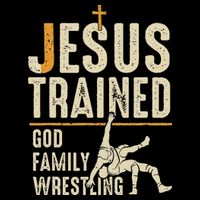 Jesus Trained God Family Wrestling Christian Wrestler Faith Baby Bodysuit