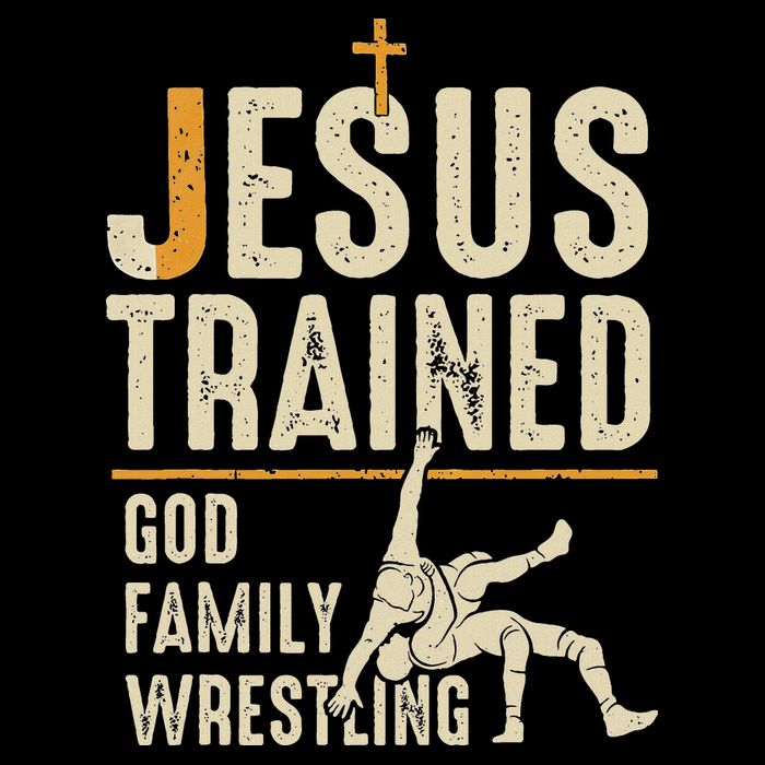 Jesus Trained God Family Wrestling Christian Wrestler Faith Baby Bodysuit