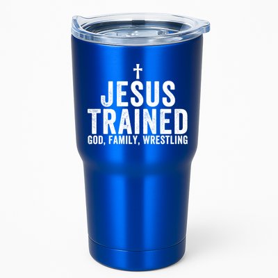 Jesus Trained God Family Wrestling Christian Wrestling Great Gift Tumbler