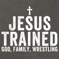 Jesus Trained God Family Wrestling Christian Wrestling Great Gift Cotton Canvas Backpack