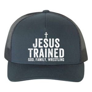 Jesus Trained God Family Wrestling Christian Wrestling Great Gift Yupoong Adult 5-Panel Trucker Hat