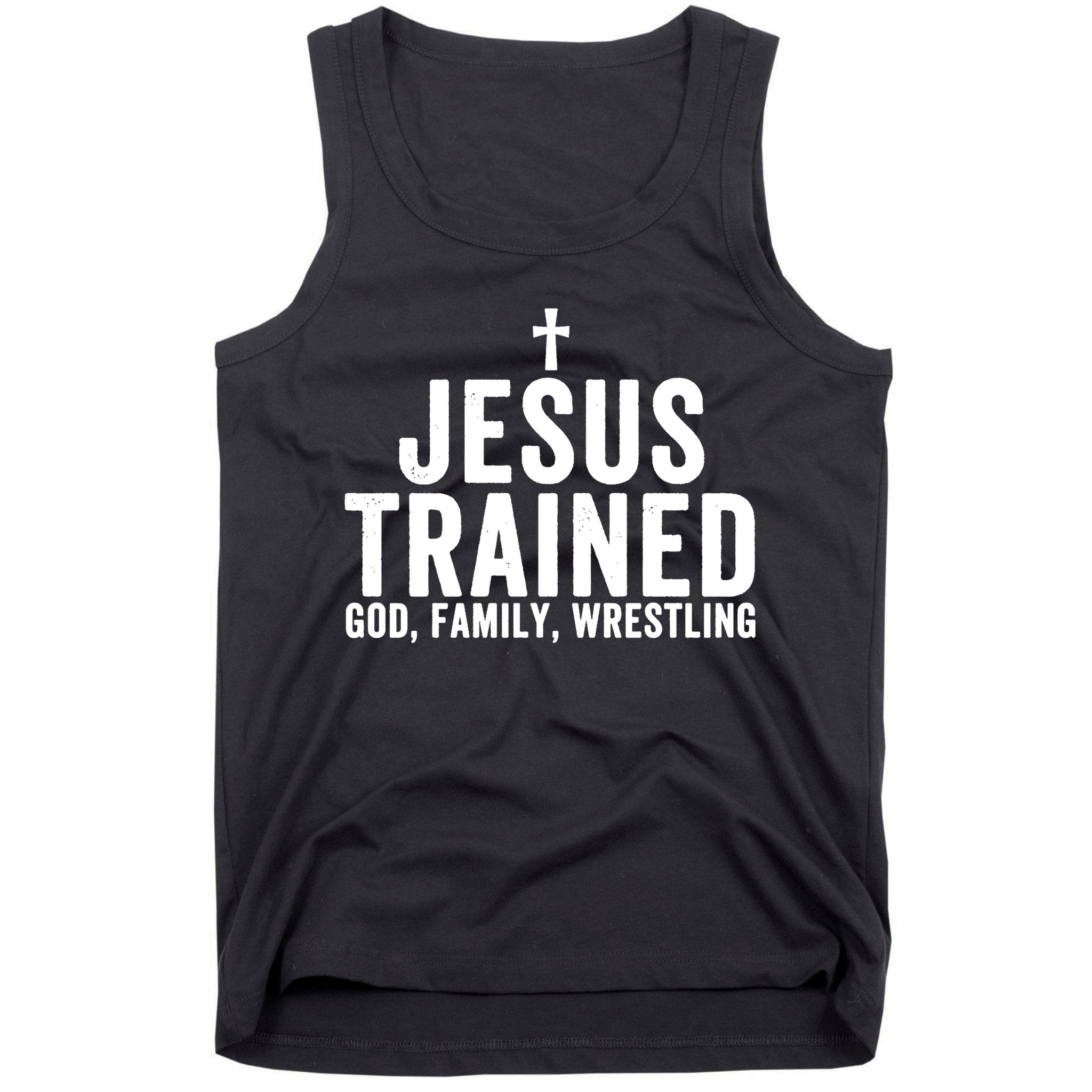 Jesus Trained God Family Wrestling Christian Wrestling Great Tank Top