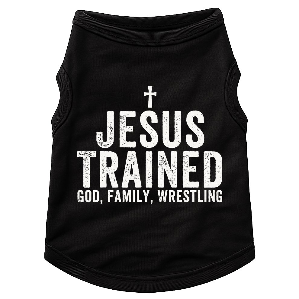 Jesus Trained God Family Wrestling Christian Wrestling Doggie Tank
