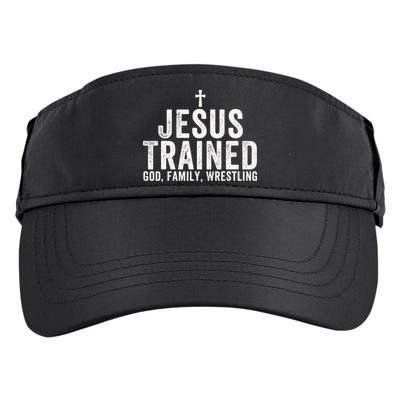 Jesus Trained God Family Wrestling Christian Wrestling Adult Drive Performance Visor