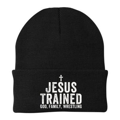 Jesus Trained God Family Wrestling Christian Wrestling Beanie