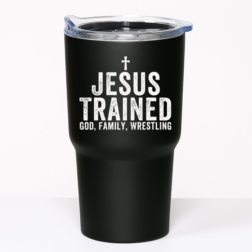 Jesus Trained God Family Wrestling Christian Wrestling Tumbler