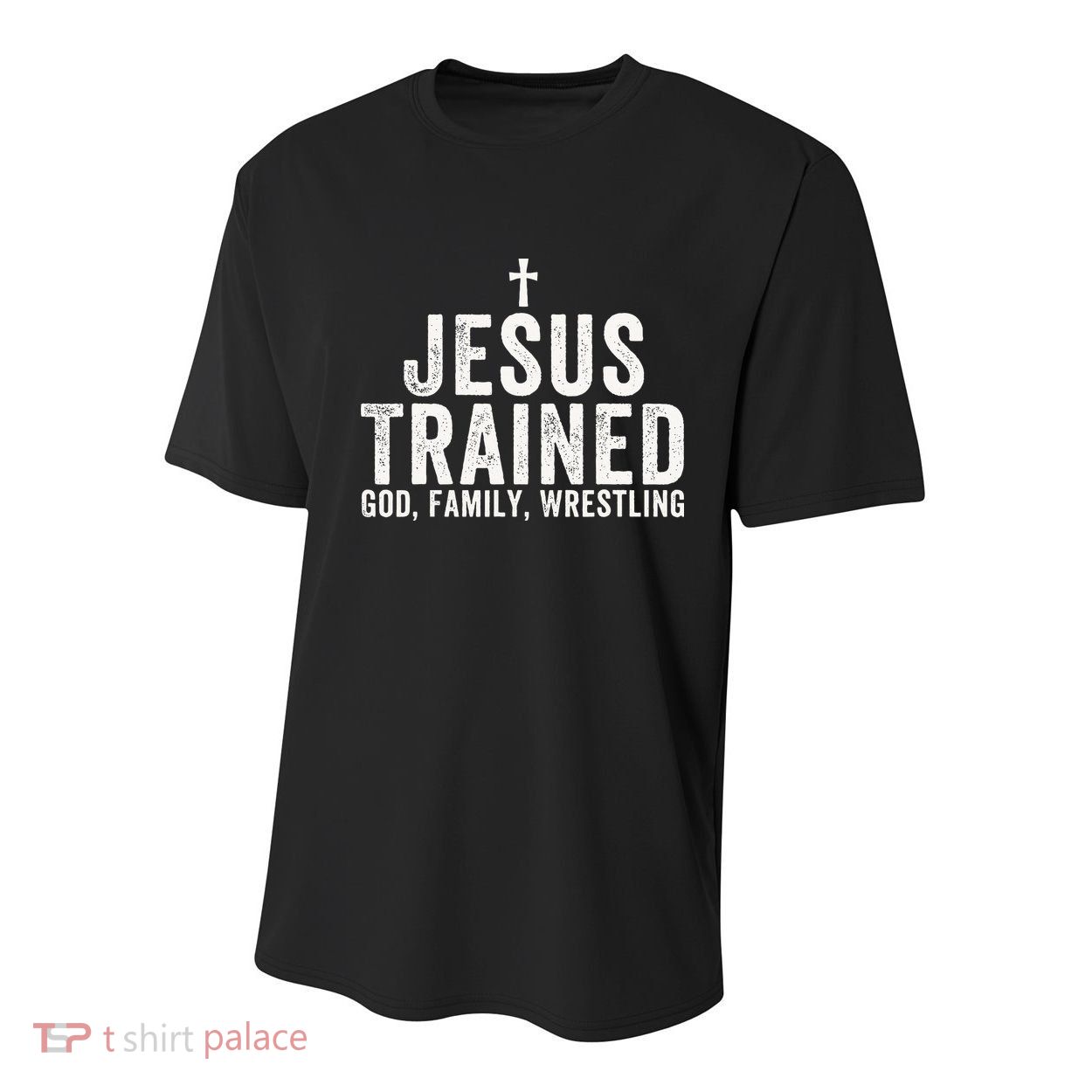 Jesus Trained God Family Wrestling Christian Wrestling Youth Performance Sprint T-Shirt