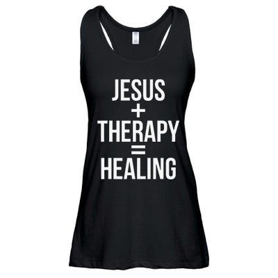 Jesus Therapy Healing Ladies Essential Flowy Tank