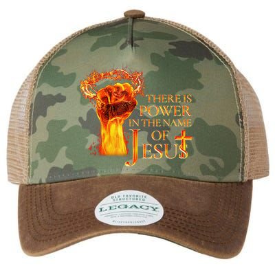 Jesus There Is Power In The Name Of Jesust Legacy Tie Dye Trucker Hat