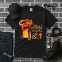 Jesus There Is Power In The Name Of Jesust Tall T-Shirt