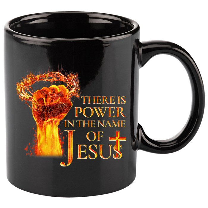 Jesus There Is Power In The Name Of Jesust 11oz C Handle Ceramic Mug