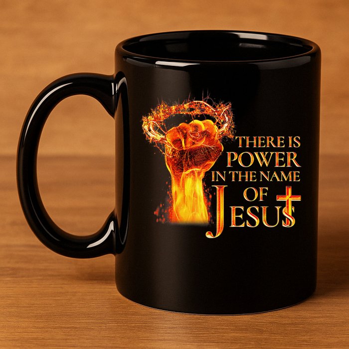 Jesus There Is Power In The Name Of Jesust 11oz C Handle Ceramic Mug