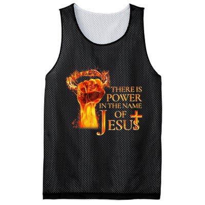 Jesus There Is Power In The Name Of Jesust Mesh Reversible Basketball Jersey Tank