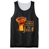 Jesus There Is Power In The Name Of Jesust Mesh Reversible Basketball Jersey Tank
