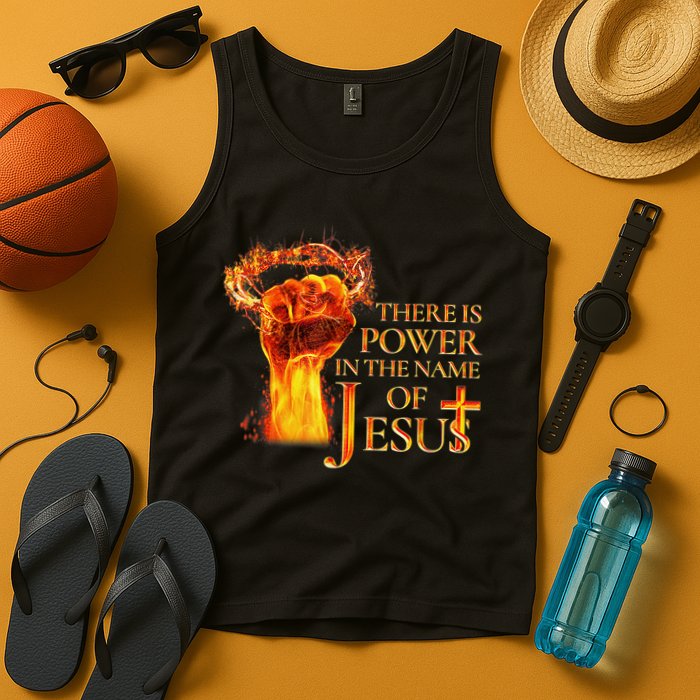 Jesus There Is Power In The Name Of Jesust Tank Top