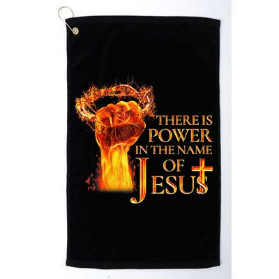 Jesus There Is Power In The Name Of Jesust Golf Towel