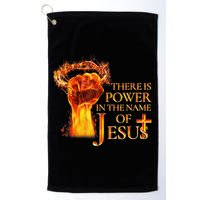 Jesus There Is Power In The Name Of Jesust Golf Towel