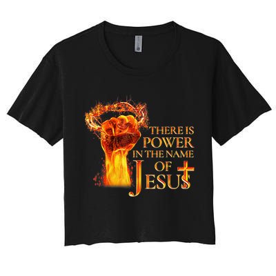 Jesus There Is Power In The Name Of Jesust Crop Top