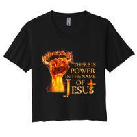 Jesus There Is Power In The Name Of Jesust Crop Top
