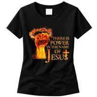Jesus There Is Power In The Name Of Jesust Womens T-Shirt