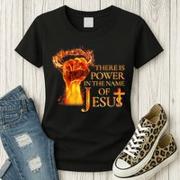 Jesus There Is Power In The Name Of Jesust Womens T-Shirt