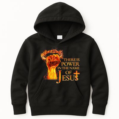 Jesus There Is Power In The Name Of Jesust Kids Hoodie