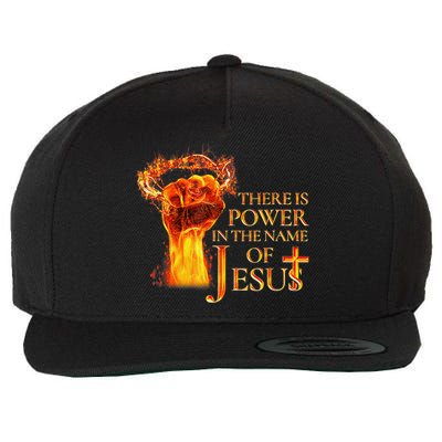 Jesus There Is Power In The Name Of Jesust Wool Snapback Cap