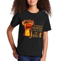 Jesus There Is Power In The Name Of Jesust Kids T-Shirt