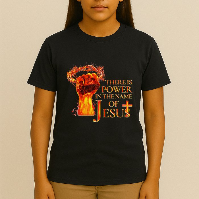 Jesus There Is Power In The Name Of Jesust Funny Christian T-Shirt