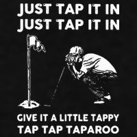 Just Tap It In Just Tap It In Give It A Little Tappy Tap Ladies PosiCharge Tri-Blend Wicking Tank