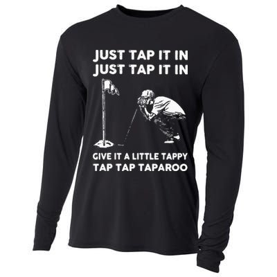 Just Tap It In Just Tap It In Give It A Little Tappy Tap Cooling Performance Long Sleeve Crew