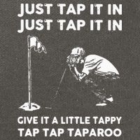 Just Tap It In Just Tap It In Give It A Little Tappy Tap Cotton Canvas Backpack